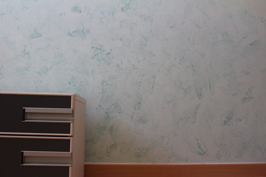 pared habitación verde